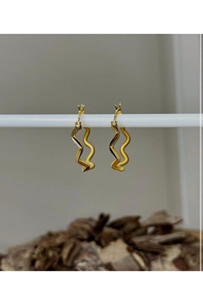 Çelikoğlu Kuyumculuk ÇELİKOĞLU KUYUMCULUK 14 AYAR ALTIN ZİK ZAK KÜPE 2,59 GR