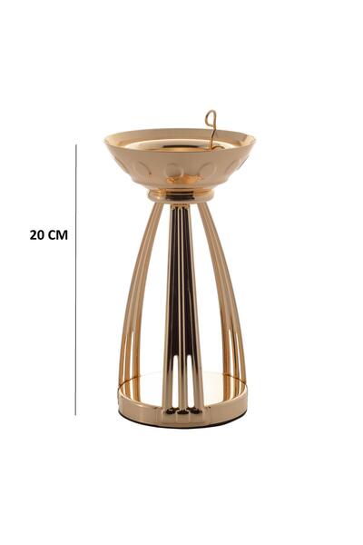 ALSAIF Elegant golden metal incense burner