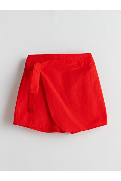 LC Waikiki Girl's Shorts Skirt with Elastic Waist