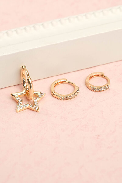 Jack Ferrero Çelik Renk Atmaz Garantli Faturalı Küpe