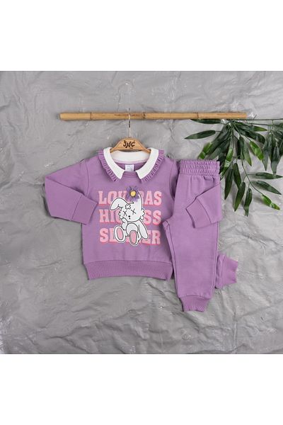 JNF kids Baby Girl Cotton Rabbit Printed Double Set
