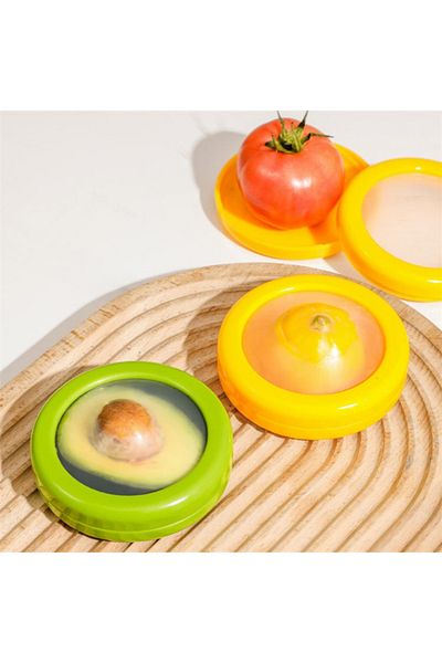 KuantumHome 1 Pcs Silicone Special Storage Container Can Be Reused, Keeps the Product Fresh and Prevents Waste
