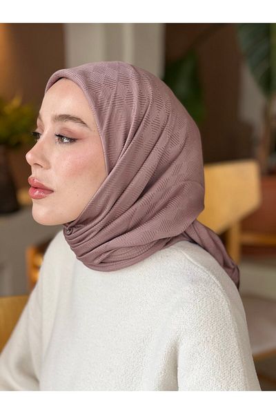 Modakaşmir Μοντέλο κασκόλ με μοτίβο σειράς Silky Jacquard