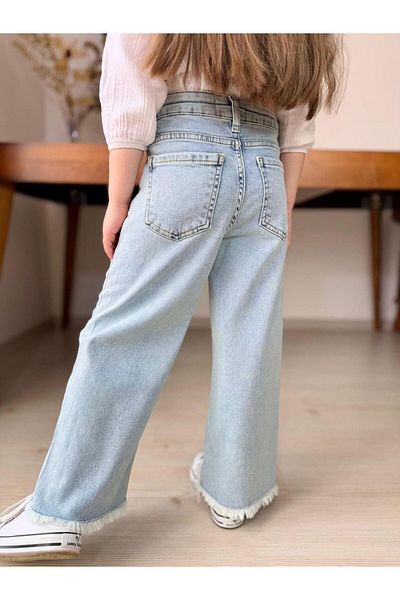 ELONKİDS Girl's Jean Trousers