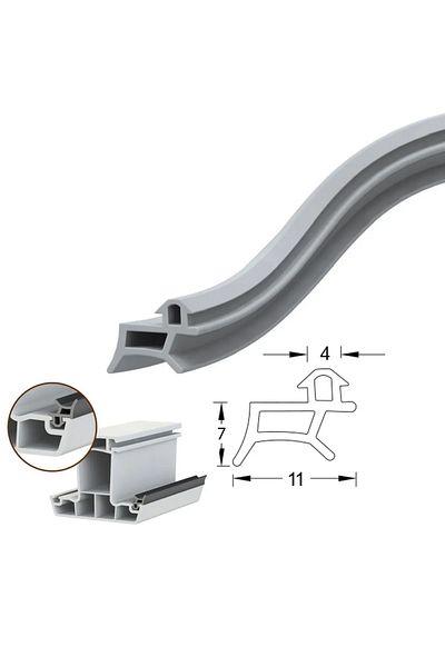 DKF CONTA 15 Meters Gray Pvc Door and Window Wick