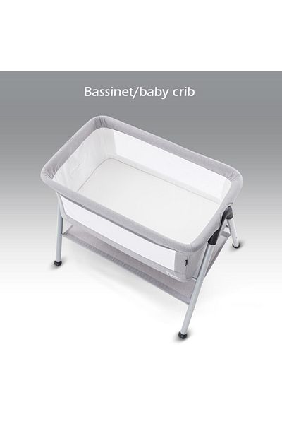TEKNUM SLEEPZEN 2 Bedside Crib Bassinet - Grey