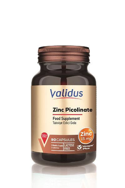 Validus بيكولينات الزنك - 90 كبسولة (ZINC 15 MG)