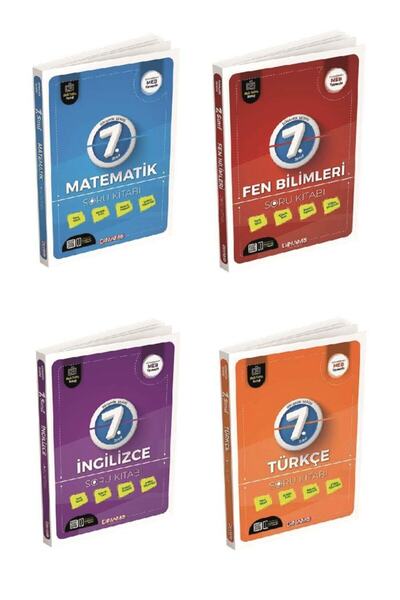 Dinamo Yayınları 7. Sınıf Matematik, Fen Bilimleri, Ingilizce, Türkçe Soru Ba...
