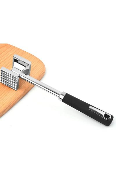 Choice Black Loose Meat Hammer Double-Sided Checkered Beef Tenderizer Stainless Steel Loose Tenderizers Por