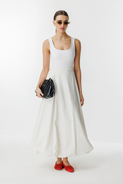 Hooopstore Linda Balloon Form Ecru Skirt