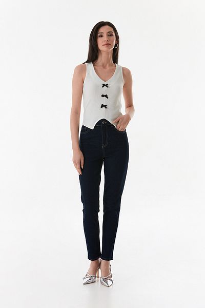 Fulla Moda Κορδόνι Φιόγκος Λεπτομερές κορμάκι