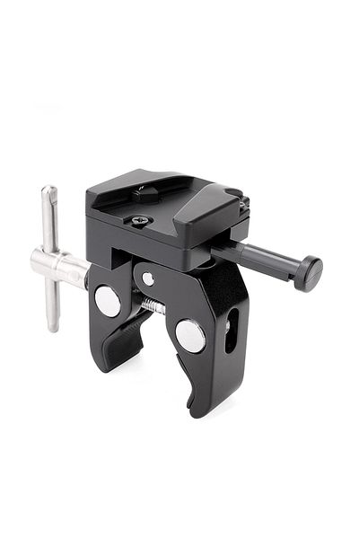 Choice Crab Clamp V-lock Female Quick Release Mount Adapter With Crab Clamp For Dslr V Mount Battery Camera