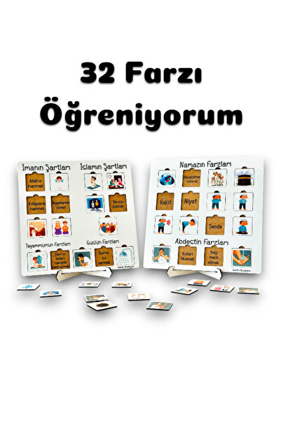 Karter İnovasyon 32 Farzı Öğreniyorum,İmanın Şartları,İslamın Şartları,Dinimi...