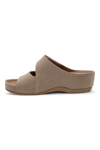 Muya Γυναικείες παντόφλες Anyar Mink Colored Anatomical Sole Gel Supported - 4 Season Heel Spur