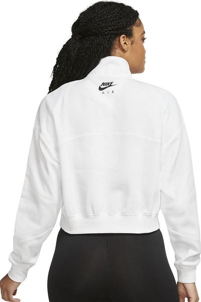 Nike Air Women's Fleece 1/4 Zip Sweatshirt Women's Quarter Zip Sweatshirt White