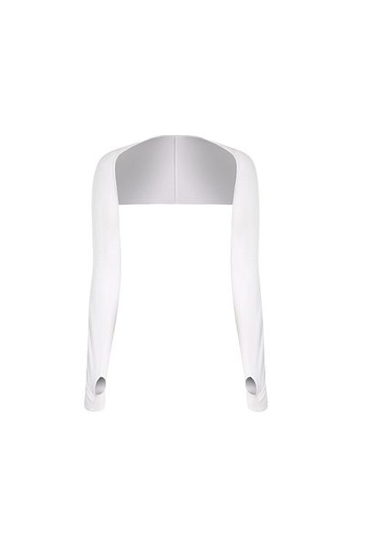 Choice White Women's Sports Sun Protection Shawl Thin Style Shoulder Length Women's Sports Sleeve Perfect F