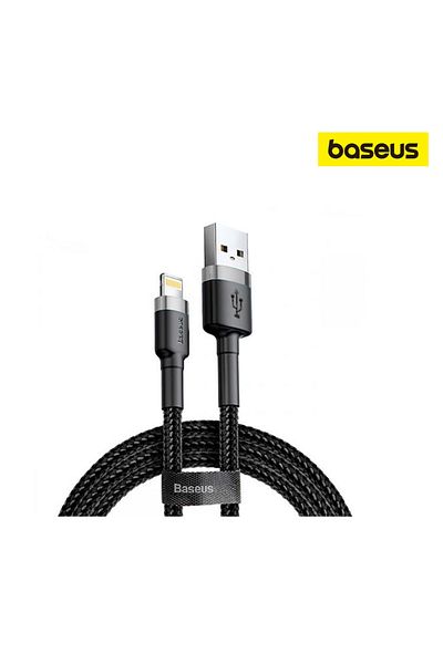 Baseus cafule  Cable USB For lightning 1.5A 2M Gray+ Black