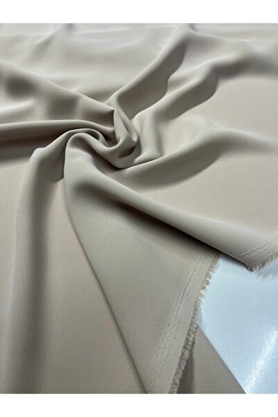 Kumaş sever Vizon Renk Soft Krep Elbise Ferace Giyim Kumaş Metrelik