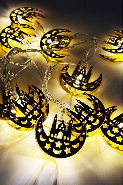 BeySüS Ramazan Mescid Model Dekoratif Pilli Led Işık 2 Metre