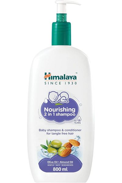 Himalaya Baby Nourishing 2-in-1 Shampoo With Conditioner | No Sulphates, Parabens & Silicon - 800ml