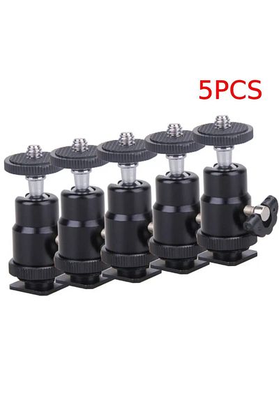 Zeblaze 5PCS 5/4/3/2/1PCS Ball Head For Camera Tripod LED Light Flash Tripod Bracket Holder Mount 1/4 Hot Sh