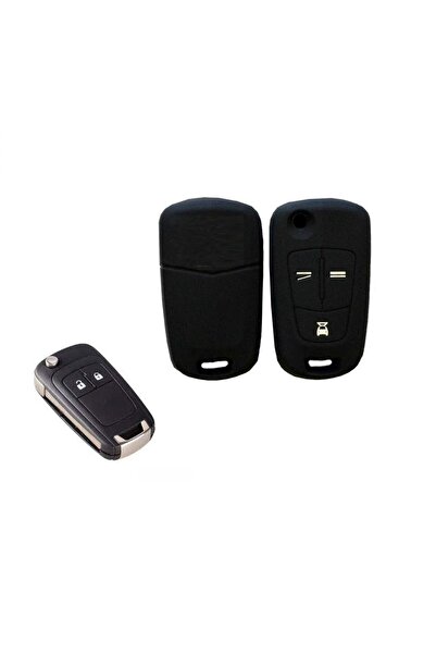 midline Husă pentru chei din silicon Opel cu 3 chei, linie centrală neagră