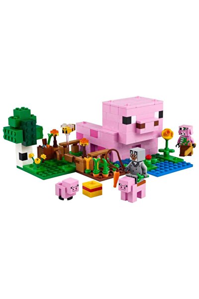 LEGO ® Minecraft® Yavru Domuz Evi 21268 - 7+ Çocuklar için Yaratıcı Oyuncak Yapım Seti (238P)