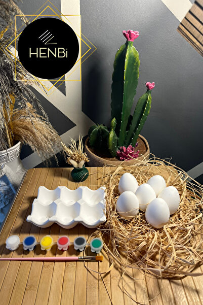 HENBi Yumurta Boyama Taş Boyama Seti Paskalya Yumurtası Egg Coloring Taş Boya...