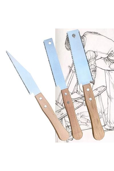 Choice Double-sided Teeth Japanese Style Hand Saw 12in Non-slip Wooden Handle Pull Saw Flush Cut Saw Handsa