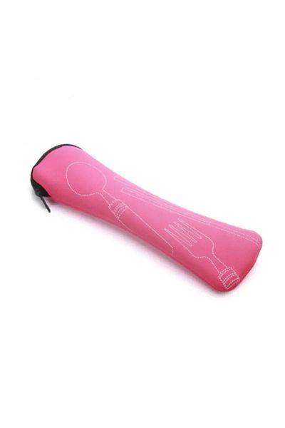 Choice 1pc pink 1PC Portable Cutlery Bag Cutlery Bag Cutlery Bag Travel Packaging Storage Box Cutlery Picni