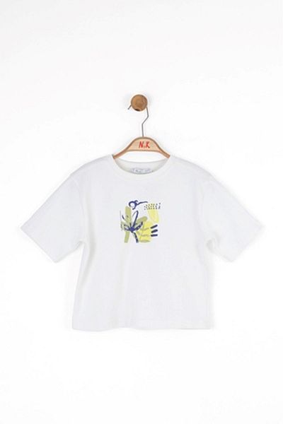 nk kids 38505 Patına T-Shirt Ecru 4/8