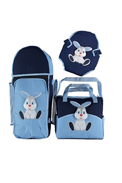 ŞAMATA PARTİ EVİ 3'lü Bebek Taşıma Seti Tavşan Temalı Portbebe Anne Bakım Çan...