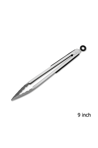 Choice1 ملقط شواء طويل من الفولاذ المقاوم للصدأ مقاس 9/12/16 بوصة بمقبض غير ق...