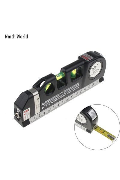 Ninth World 8FT/25m Laser Level Horizon Vertical Measure Aligner Standard And Metric Ruler Multip...