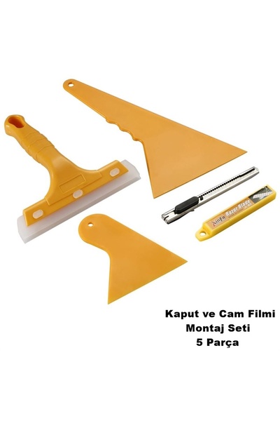 midline Araç cam filmi çekme seti kaput filmi çekme aparat seti 5 prç film çe...