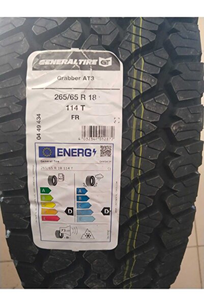 GENERAL 265/65R18 114T FR GRABBER AT3 GENERAL 4X4 DÖRT MEVSİM SUV LASTİĞİ 202...