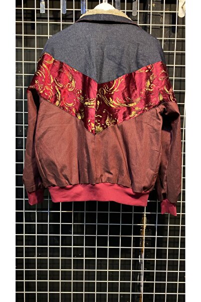 Aztek vintage kürklü oversize mont