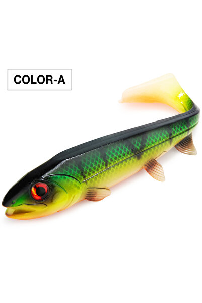 Choice طُعم صيد سمك البايك من Color-A Spinpoler Bombshad Square Tail Swimbait...
