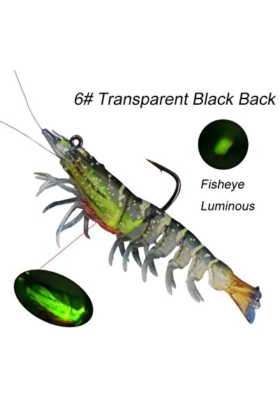 Choice طُعم صيد الروبيان من البلاستيك الناعم من بورل، 9 سم، 12 جم، لون 6، طُع...