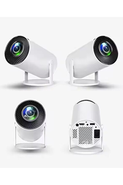 BEYAZ YUNDOO HY300 Portable mini projector 4K hd smart proyector 200 ANSI lum...