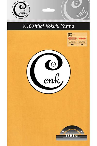 Cenk Μονόχρωμη τσάντα γραφής 100 cm - 0301 - 450-κίτρινο