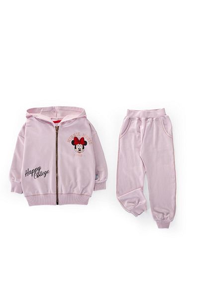 Lmn Süzene Embroidered Zippered Girl's Suit