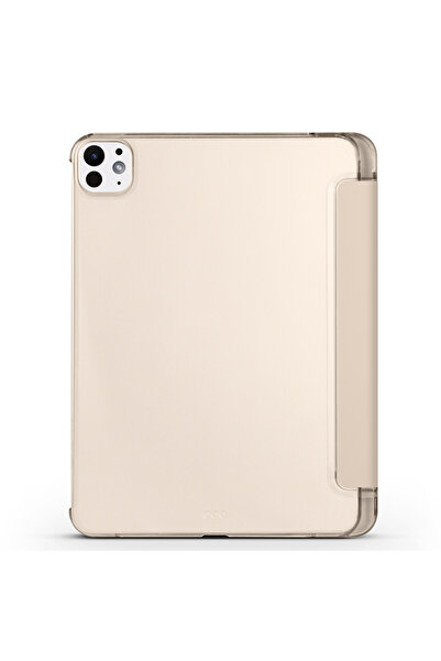 UnDePlus Apple iPad Pro 11inç M4 2024 Kılıf Flip Cover Kalem Bölmeli PC Case A2836 A2837 A3006