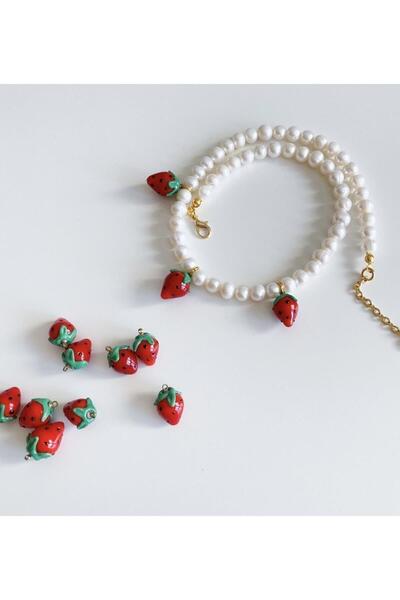 Venus Design Murano Çilek Inci Kolye