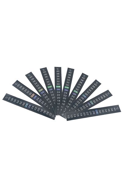 Choice 10pcs/lot 10-40℃ Lcd Digital Adhesive Thermometer Strip, Stick On Thermometer Tape For Brewing W...