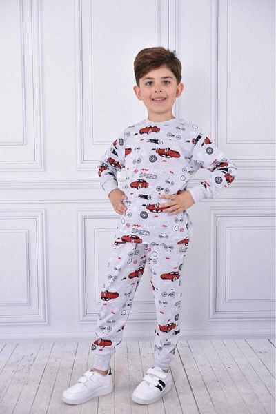 LİLLYPİCCA Boy's Character Patterned Cuffed Pajamas Set