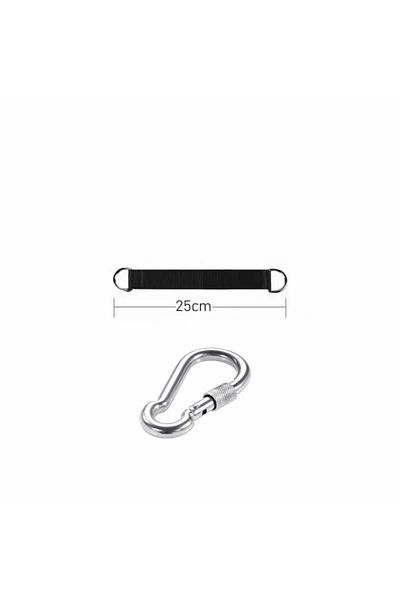 Ninth World 25cm Set Outdoor Tree Swing Straps 200kg Heavy Duty Hook Ring Hanging Belt Connecting Belt For Hammo