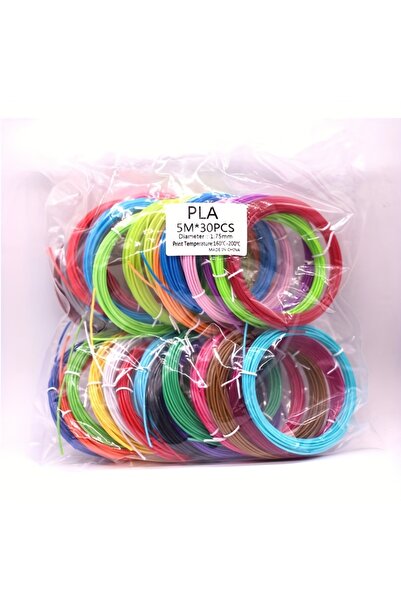 TIMOOK AACA خيوط قلم ثلاثي الأبعاد PLA150M 30 لونًا ABS/PLA/PCL، قطر 1.75 مم،...