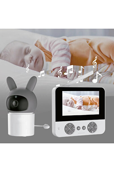 MATECHNO 4.3" Kablosuz Ekran Bebek İzleme Kamerası Telsiz Hatırlatıcı Ninni S...