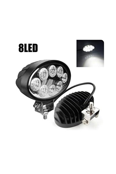 reyoto 8 Power Ledli Oval 9-60 Volt 24w Ip67 Çalışma Lambası